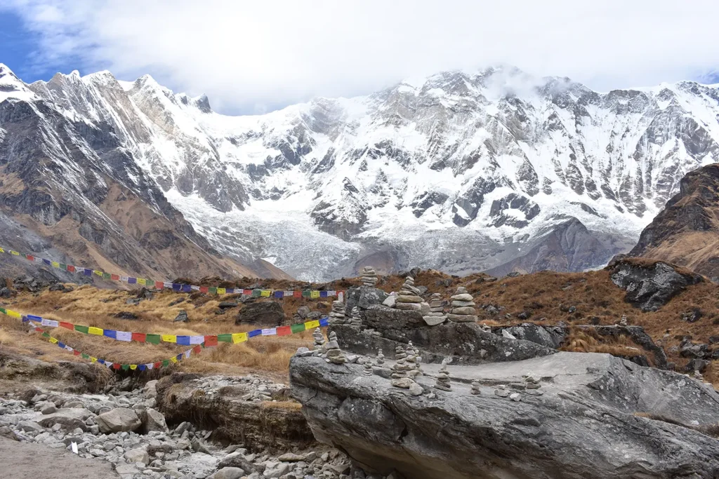Trekking in Nepal brings you face to face with mighty mountains on ABC in April