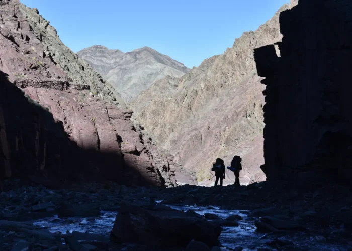 Markha Valley Trek in Ladakh traverses diverse landscapes. Grand Rocky Canyons on Markha Valley Trek.