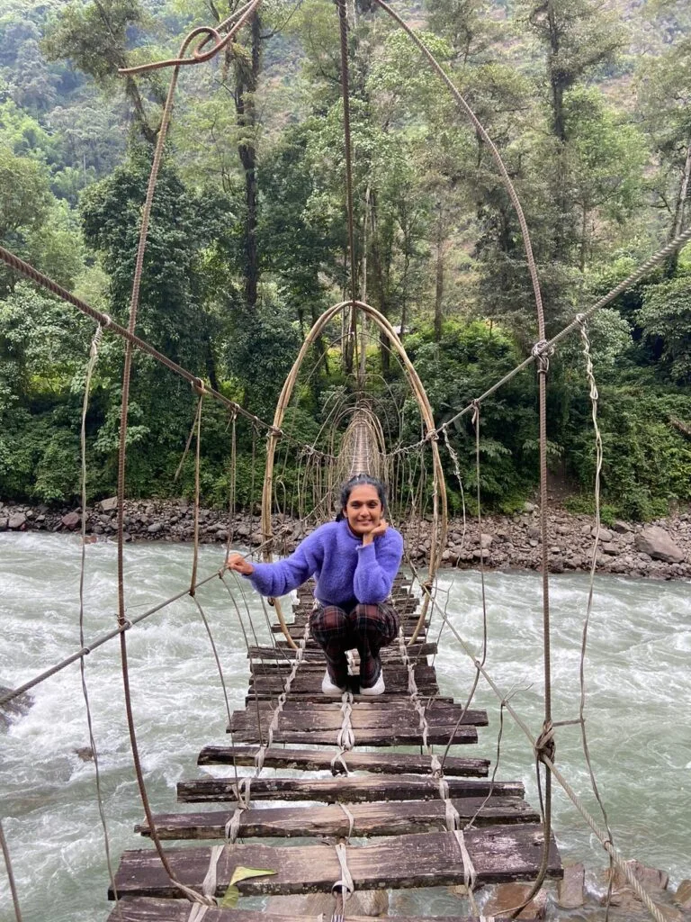 Akansha Siwach, blogger and outdoor explorer enjoying her time in the wilderness. 